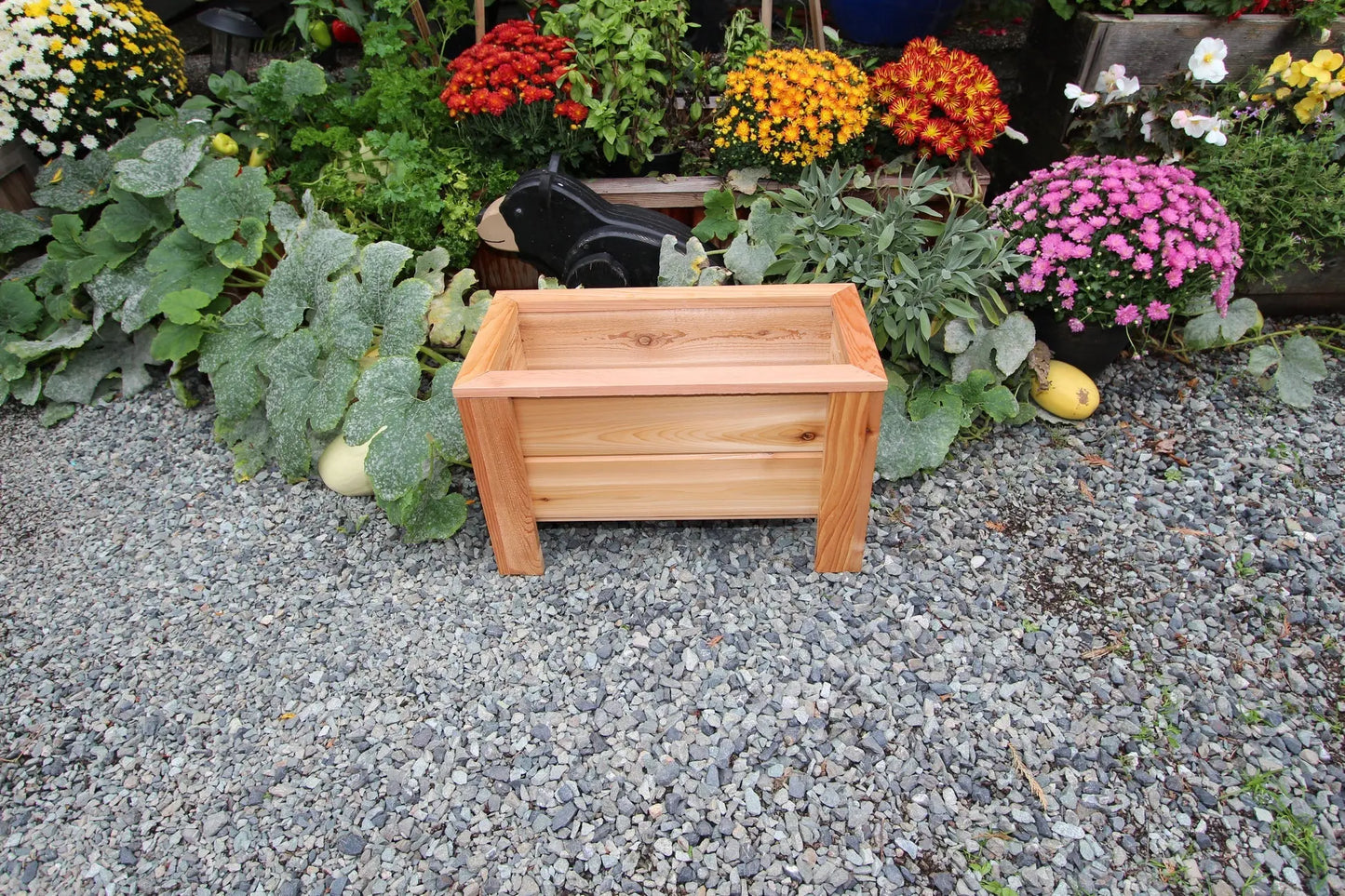 1224 - 24″L x 12"W x 15″H – Western Red Cedar Raised Flower Planter