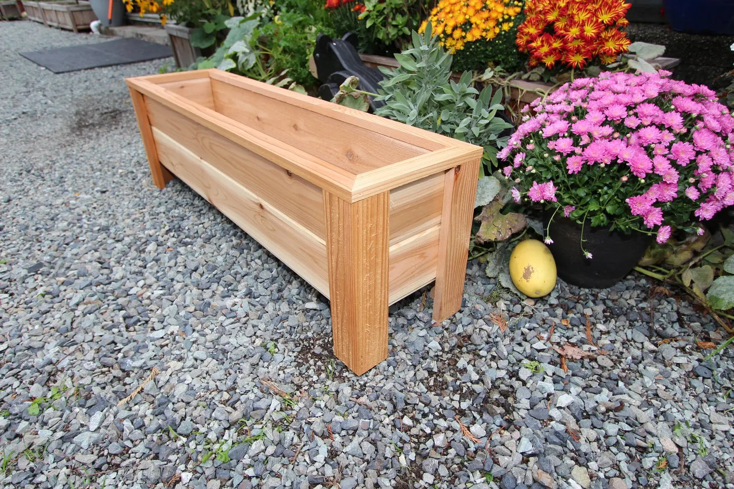1248 - 48″L x 12"W x 15″H – Western Red Cedar Raised Flower Planter The Planter Guy Alberta