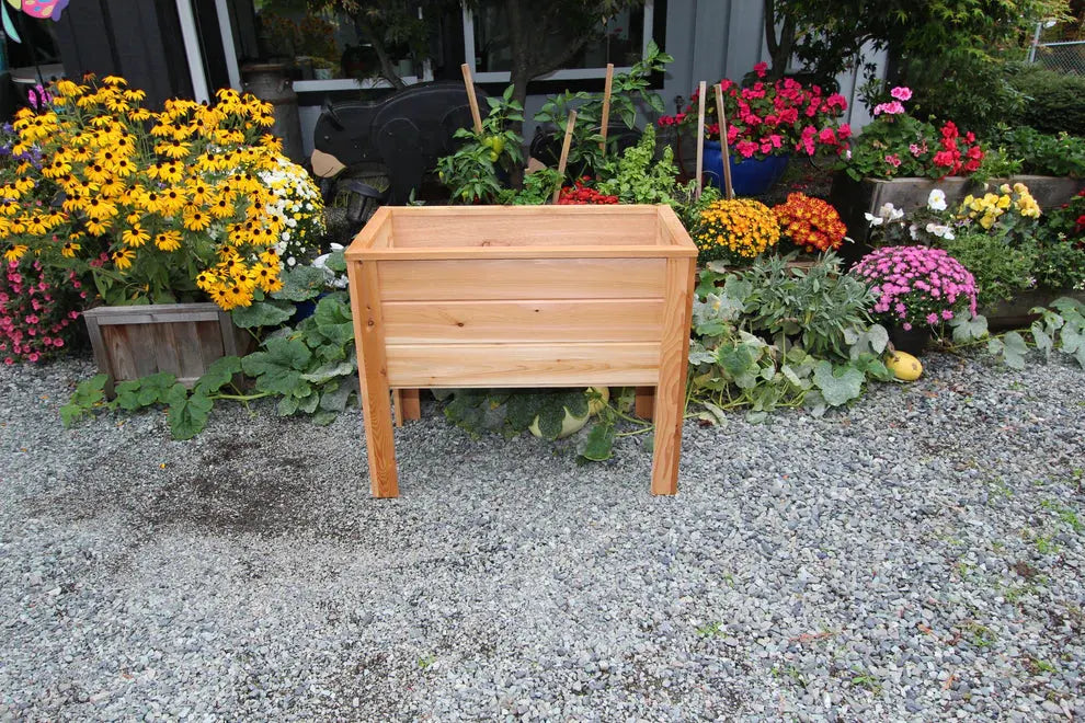 2036 - 36″L x 20″W x 30″H – Western Red Cedar Raised Garden Planter
